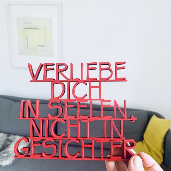 Verliebe dich in Seelen, nicht in Gesichter