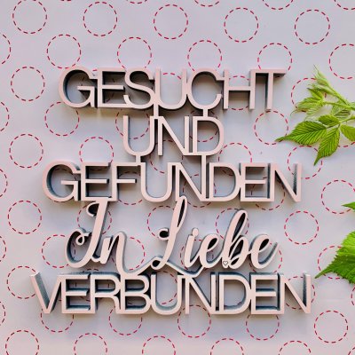 Gesucht und gefunden in Liebe verbunden