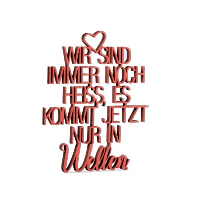 Wir sind immer noch heiß es kommt jetzt nur in Wellen