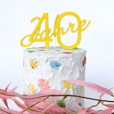 Caketopper 40 Jahre