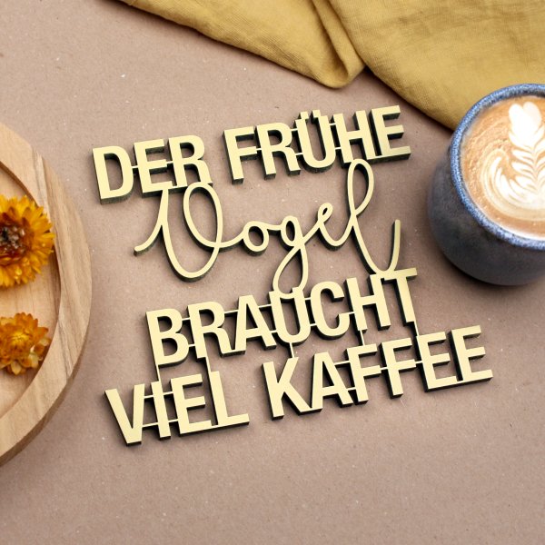 Der frühe Vogel braucht viel Kaffee