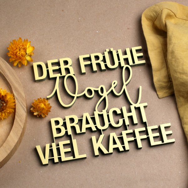 Der frühe Vogel braucht viel Kaffee