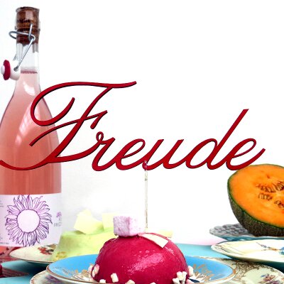 cake toppper Freude