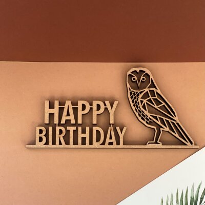Happy birthday mit Eule
