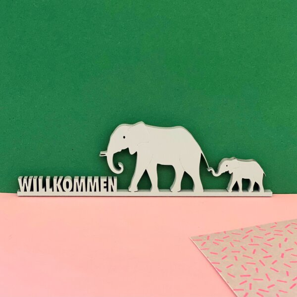 Willkommen mit Elefanten