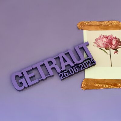 Getraut mit Datum