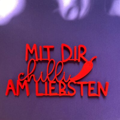 Mit dir chille am Liebsten