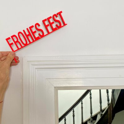 Türrahmen Deko für Weihnachtswörter