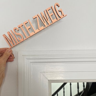 Türrahmen Deko für Weihnachtswörter