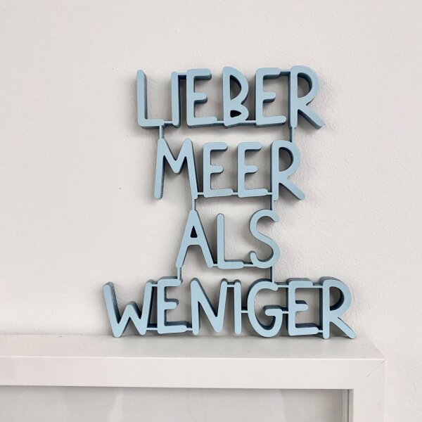 Lieber mehr als weinger