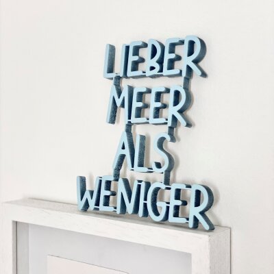 Lieber mehr als weinger