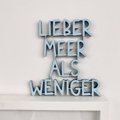 Lieber mehr als weinger