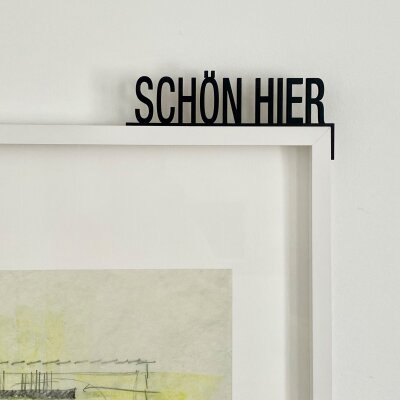 Türrahmen Deko für Schön hier