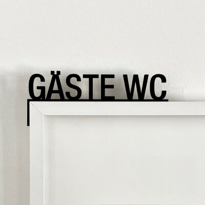 Türrahmen Deko Gäste WC