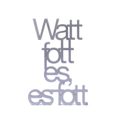 Wat fott es, es fott