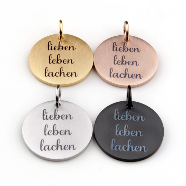 Pendant "lieben leben lachen"