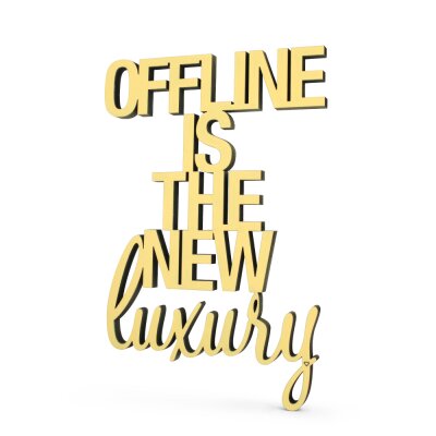 Offline is the new luxury