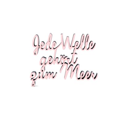 Jede Welle gehört zum Meer