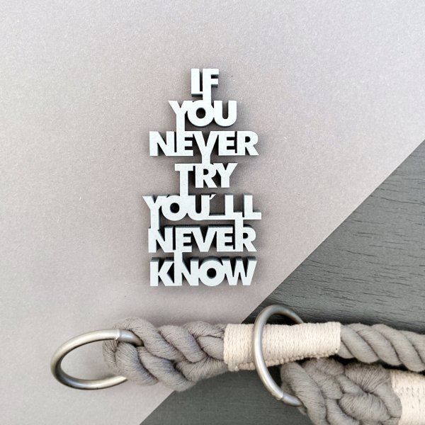 If you never try you´ll never know