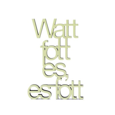 Watt fott es, es fott