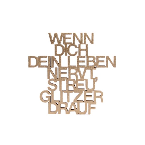 Wenn dich dein Leben nervt, streu Glitzer drauf