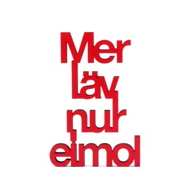 Mer läv nur eimol