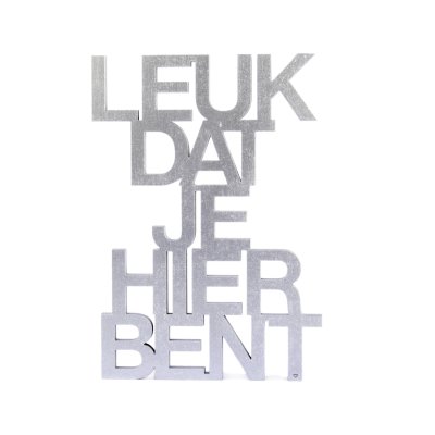 Leuk dat je hier bent