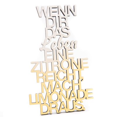 Wenn dir das Leben eine Zitrone reicht, mach Limonade draus