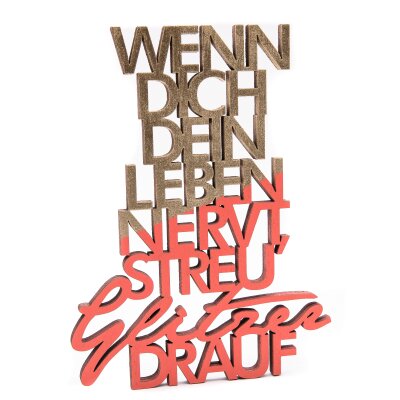 Wenn dich dein Leben nervt, streu Glitzer drauf