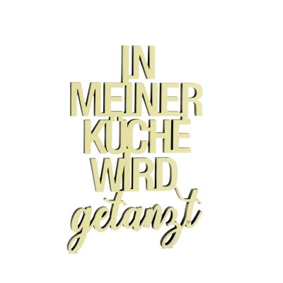 In meiner Küche wird getanzt