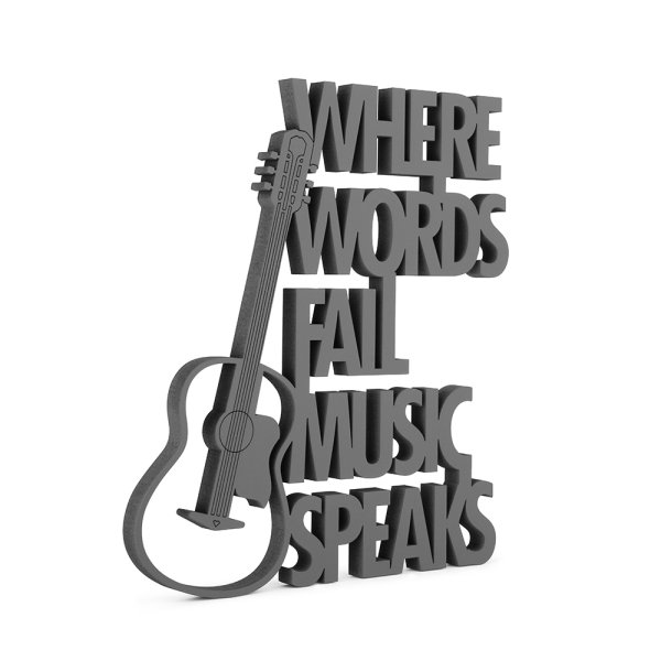 Where words fail Music speaks