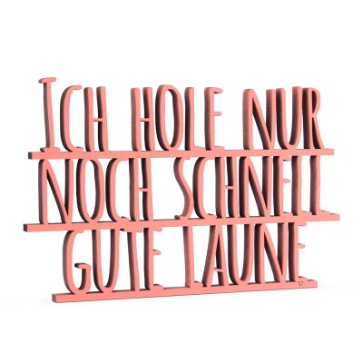 Ich hole nur noch schnell gute Laune