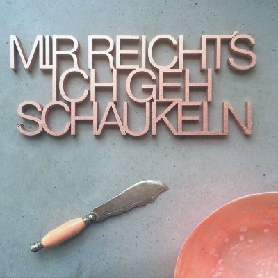 Mir reichts ich geh schaukeln