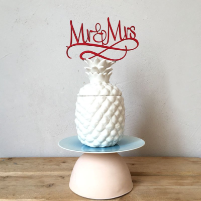 décoration de gâteau Mr & Mrs