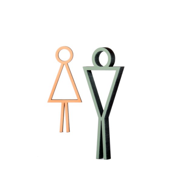 WC figure female - abstract