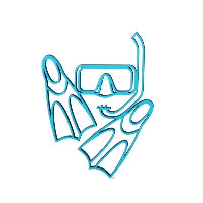 Diving goggles & Fins